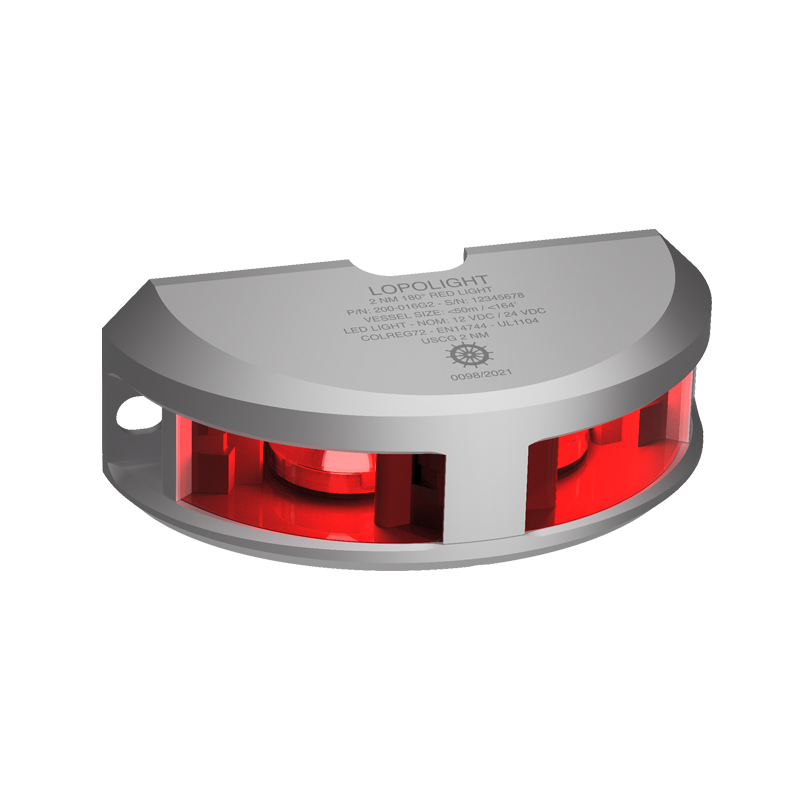 3nm 180° Red, silver anodized 3nm 180° Red, silver anodized